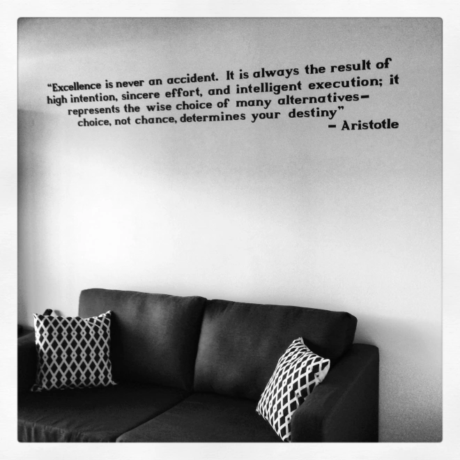 DIY Vinyl Wall Quote - The EGG
